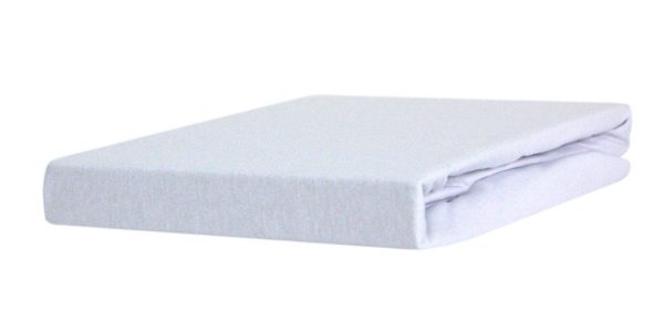 Jersey fabric sheet with elastic
