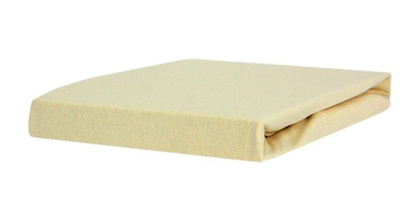 Jersey fabric sheet with elastic