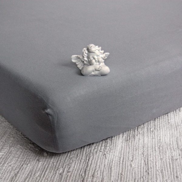 Jersey fabric sheet with elastic