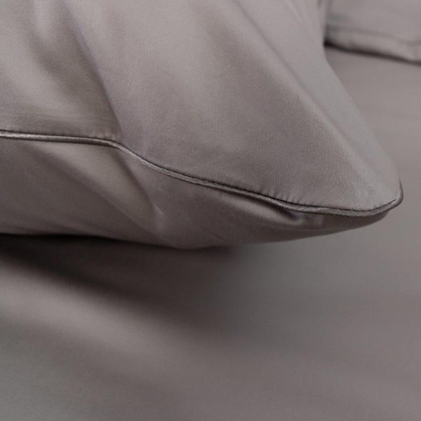 ПРЕМИУМ Сатиновый комплект постельного белья - Монако_Темно-серый