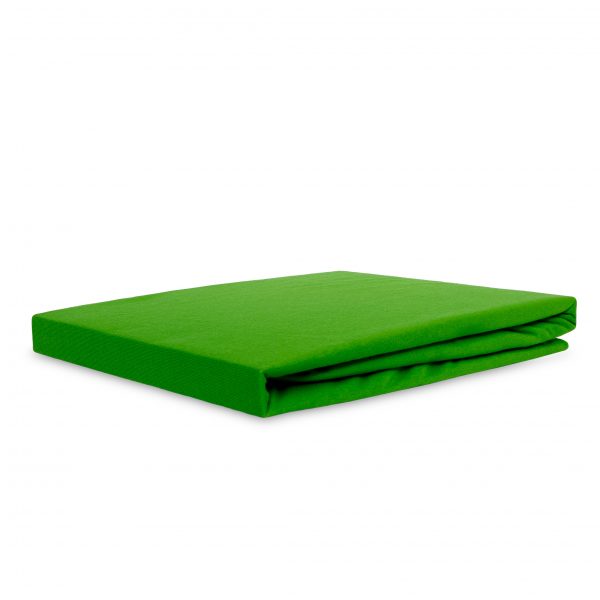 Jersey fabric sheet with elastic