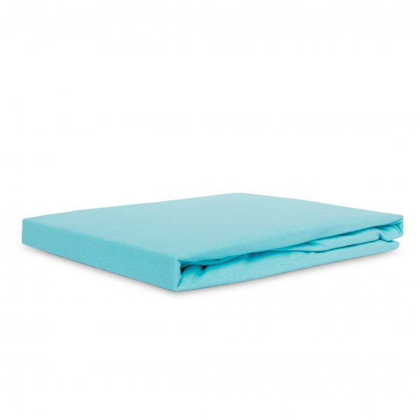 Jersey fabric sheet with elastic