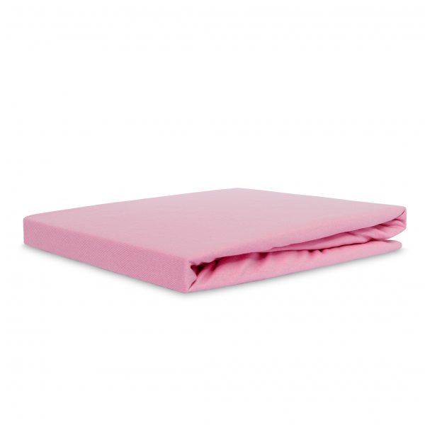 Jersey fabric sheet with elastic