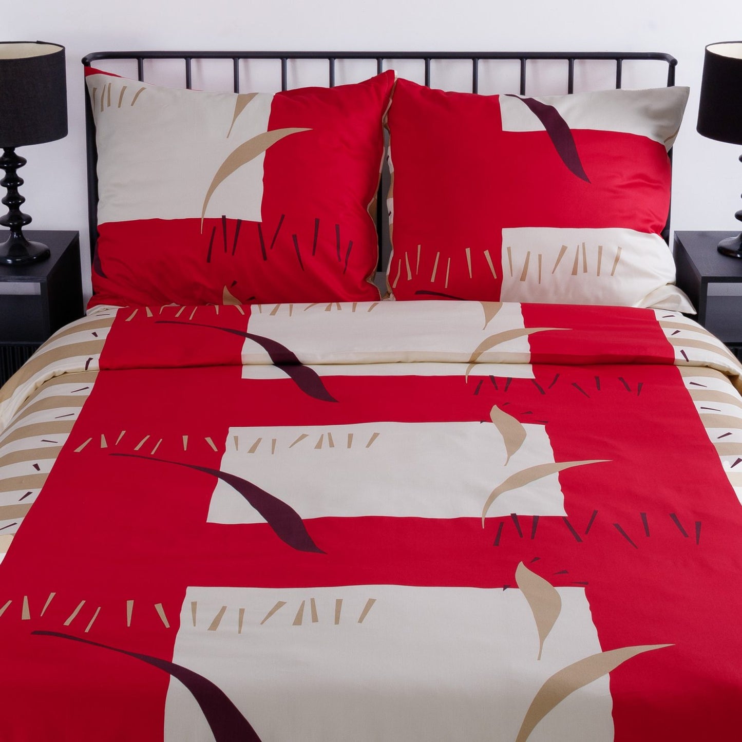 Satin bedding set - BASIC_Red